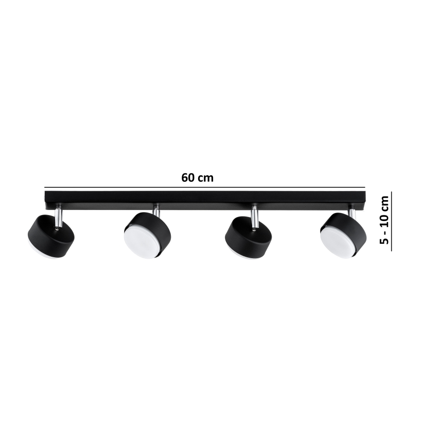 Brilagi - LED spot svetiljka MONO 4xGX53/30W/230V crna