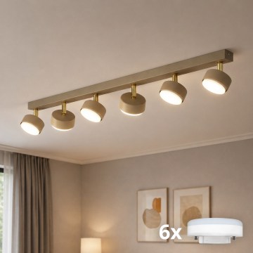 Brilagi - LED spot svetiljka MONO 6xGX53/30W/230V bež/zlatna