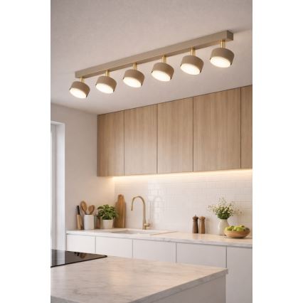 Brilagi - LED spot svetiljka MONO 6xGX53/30W/230V bež/zlatna