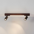 BRILAGI - LED spot svetiljka SELE 2xGU10/30W/230V + LED/15W crna/hrastov dekor