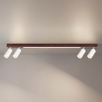 BRILAGI - LED spot světiljka SELE 4xGU10/30W/230V + LED/25W bela/dekor trešnje