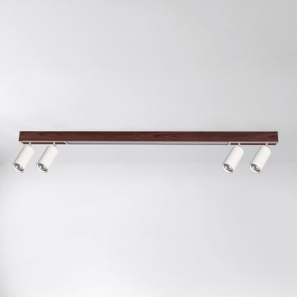BRILAGI - LED spot světiljka SELE 4xGU10/30W/230V + LED/25W bela/dekor trešnje