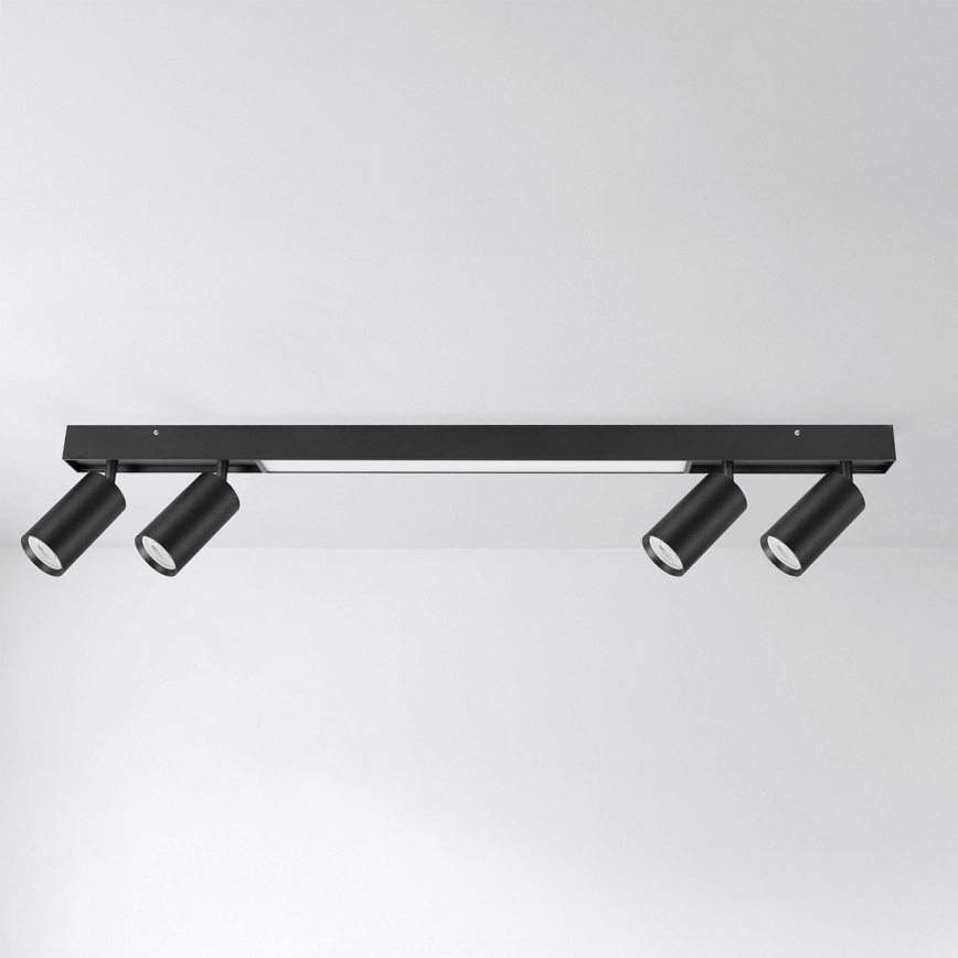 Brilagi - LED spot svetiljka SELE 4xGU10/30W/230V + LED/25W crna