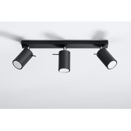 Brilagi - LED spot svetlo ASMUS 3xGU10/7W/230V crna