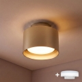 BRILAGI - LED spot svetlo BACKLIT 1xGX53/15W/230V + LED/3W, prečnik 10 cm, zlatna