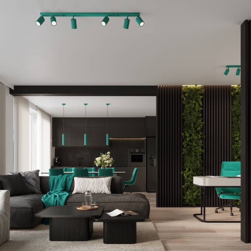 Brilagi - LED spot svetlo CRESTO 3xGU10/10W/230V tirkizno