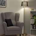 Brilagi - LED stajaća lampa CERIA 1xE27/20W/230V prečnik 30 cm crna/zlatna
