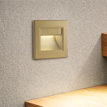 Brilagi - LED stepenišna svetiljka STEP LIGHT LED/1,5W/230V IP44 zlatna