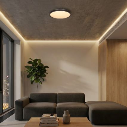 Brilagi - prigušiva LED stropna svetiljka FANCIA LED/48W/230V 3000-6500K prečnik 39 cm antracit + daljinski upravljač