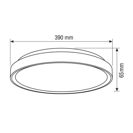 Brilagi - prigušiva LED stropna svetiljka FANCIA LED/48W/230V 3000-6500K prečnik 39 cm antracit + daljinski upravljač