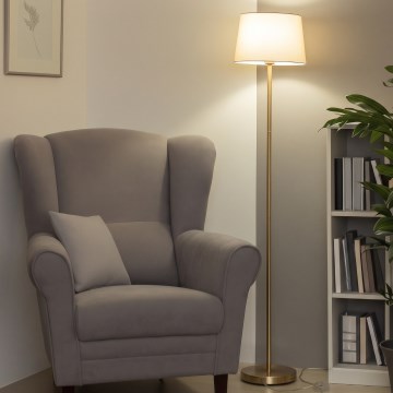 Brilagi - LED stojeća lampa CERIA 1xE27/20W/230V Ø 30 cm bež/zlatna