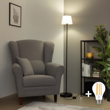 Brilagi - LED stojeća lampa CERIA 1xE27/40W/230V prečnik 20,5 cm bela/crna