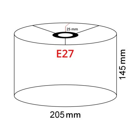 Brilagi - LED stojeća lampa CERIA 1xE27/40W/230V prečnik 20,5 cm bela/crna