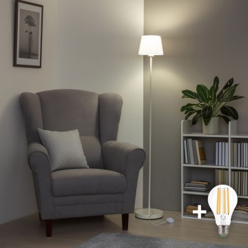 Brilagi - LED Stojeća lampa CERIA 1xE27/40W/230V prečnik 20,5 cm bela