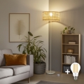 Brilagi - LED stojeća lampa CERIA 1xE27/40W/230V prečnik 25 cm bambus/bela