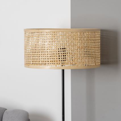 Brilagi - LED stojeća lampa CERIA 1xE27/40W/230V, prečnik 40 cm, bambus/crna