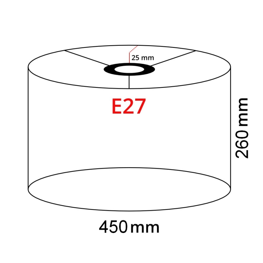 Brilagi - LED stojeća lampa CERIA 1xE27/40W/230V prečnik 45 cm bela