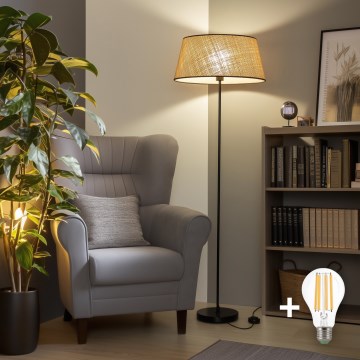 Brilagi - LED stojeća lampa CERIA 1xE27/40W/230V prečnik 50 cm bež/crna