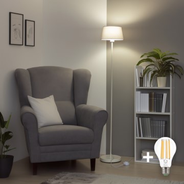 Brilagi - LED Stojeća lampa CERIA 1xE27/40W/230V Ø 25 cm siva/bela