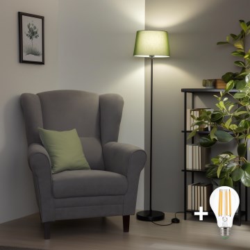 Brilagi - LED stojeća lampa CERIA 1xE27/40W/230V Ø 30 cm zelena/crna