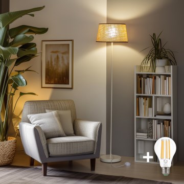 Brilagi - LED stojeća lampa CERIA 1xE27/40W/230V Ø 35 cm bež/bela
