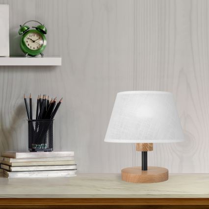 Brilagi - LED stona lampa ANTHONY 1xE14/40W/230V hrast/bela