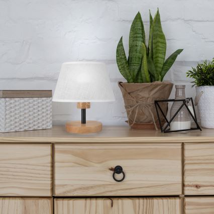 Brilagi - LED stona lampa ANTHONY 1xE14/40W/230V hrast/bela