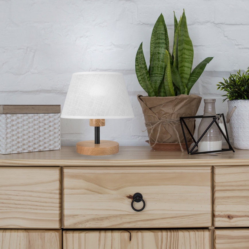 Brilagi - LED stona lampa ANTHONY 1xE14/40W/230V hrast/bela