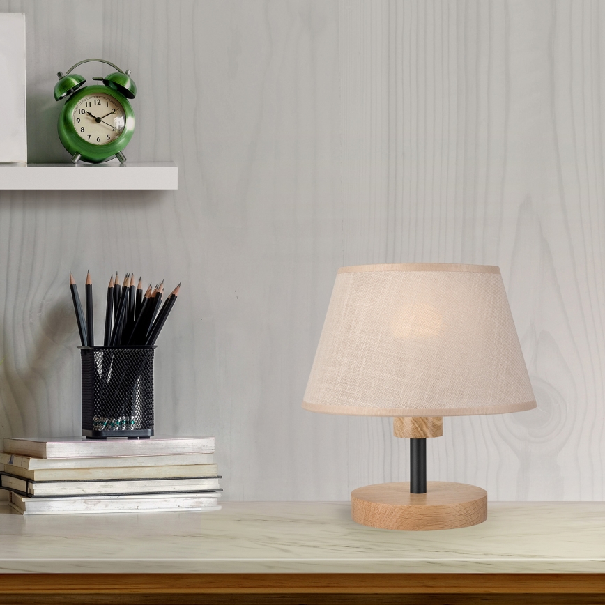 Brilagi - LED stona lampa ANTHONY 1xE14/40W/230V hrast/bež