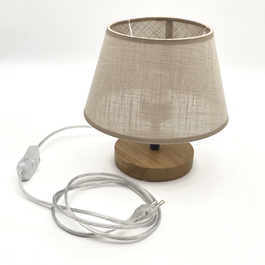 Brilagi - LED stona lampa ANTHONY 1xE14/40W/230V hrast/bež