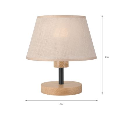 Brilagi - LED stona lampa ANTHONY 1xE14/40W/230V hrast/bež