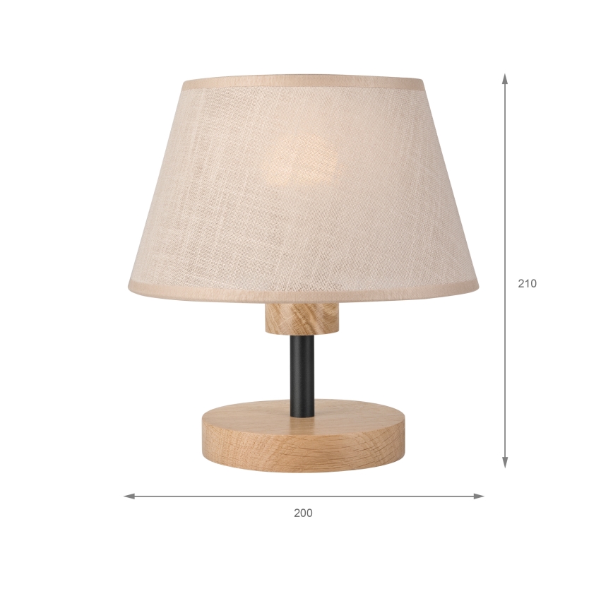 Brilagi - LED stona lampa ANTHONY 1xE14/40W/230V hrast/bež