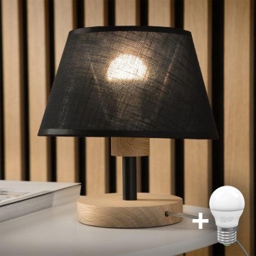 Brilagi - LED stona lampa ANTHONY 1xE14/40W/230V hrast/crna
