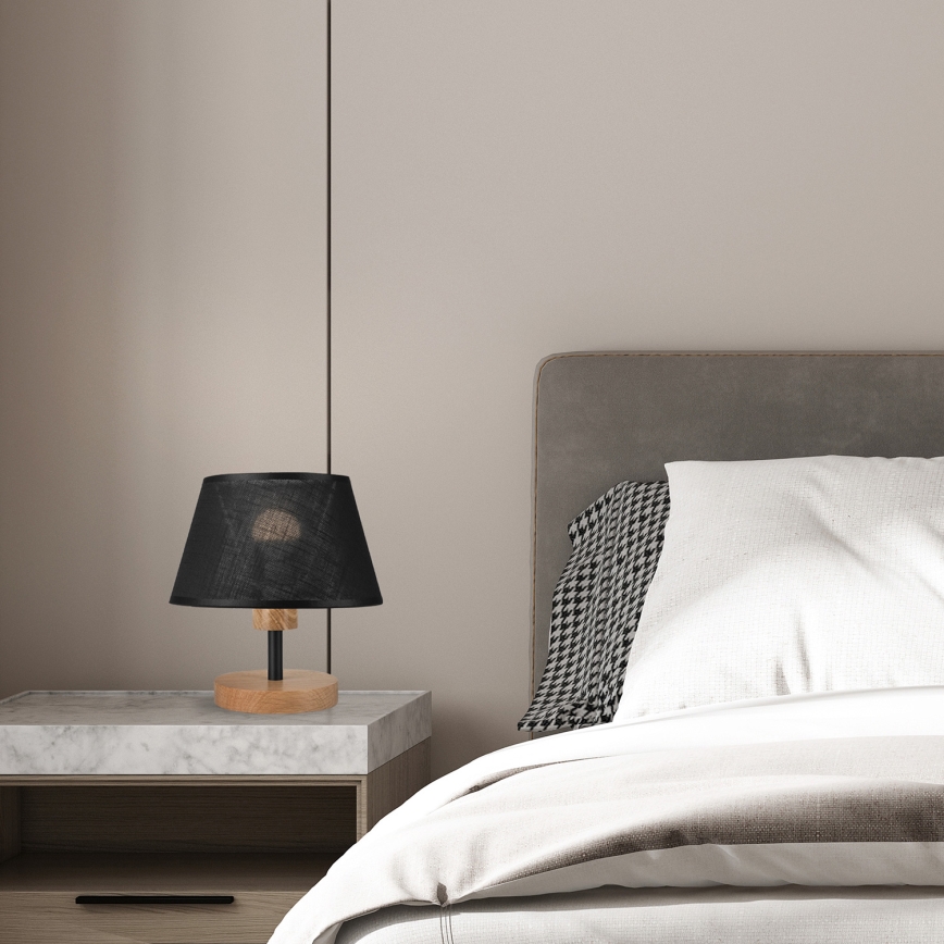 Brilagi - LED stona lampa ANTHONY 1xE14/40W/230V hrast/crna