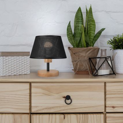 Brilagi - LED stona lampa ANTHONY 1xE14/40W/230V hrast/crna