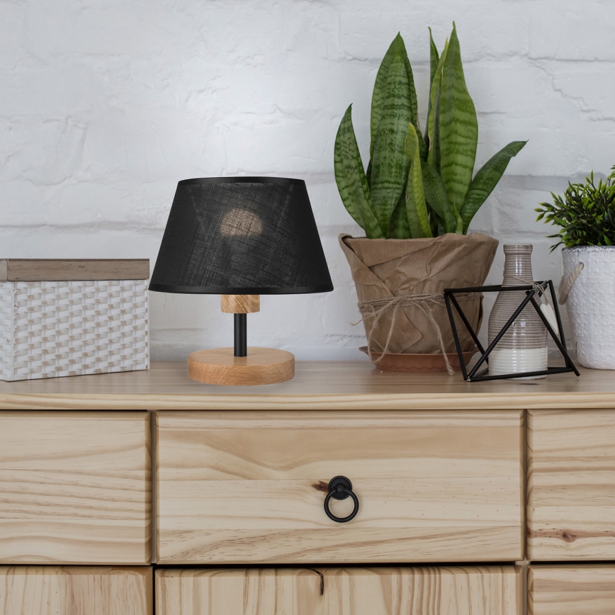 Brilagi - LED stona lampa ANTHONY 1xE14/40W/230V hrast/crna