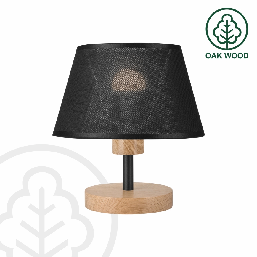 Brilagi - LED stona lampa ANTHONY 1xE14/40W/230V hrast/crna