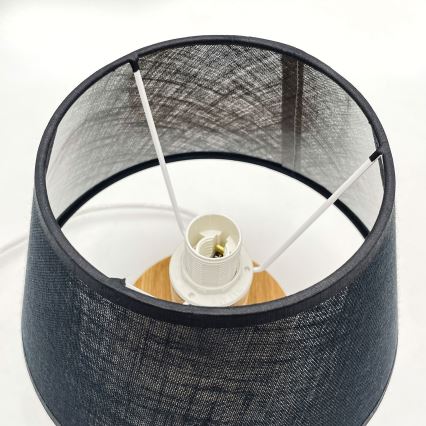 Brilagi - LED stona lampa ANTHONY 1xE14/40W/230V hrast/crna