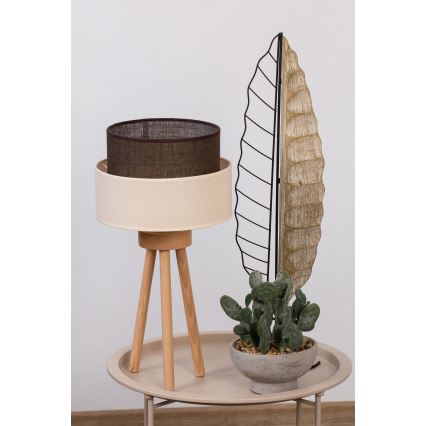 Brilagi - LED stona lampa BOHO STYLE 1xE27/15W/230V krem/braon