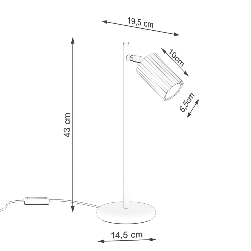 Brilagi - LED stona lampa CRESTO 1xGU10/10W/230V zelena