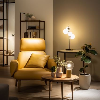 Brilagi - LED stona lampa MILLA 4xG9/3W/230V crni hrom/bela