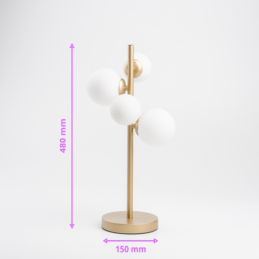 Brilagi - LED stona lampa MILLA 4xG9/3W/230V zlatna/bela