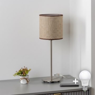 Brilagi - LED stona lampa NUBILA 1xE27/60W/230V braon