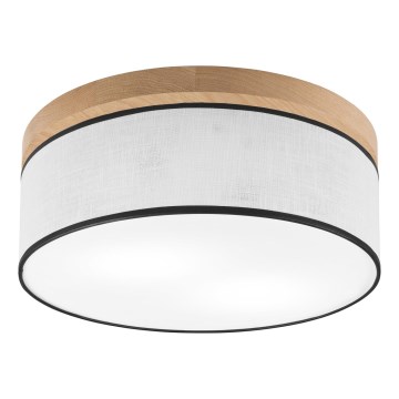 Brilagi - LED stropna svetiljka BELLADONNA 2xE27/15W/230V prečnika 40 cm bela/hrast