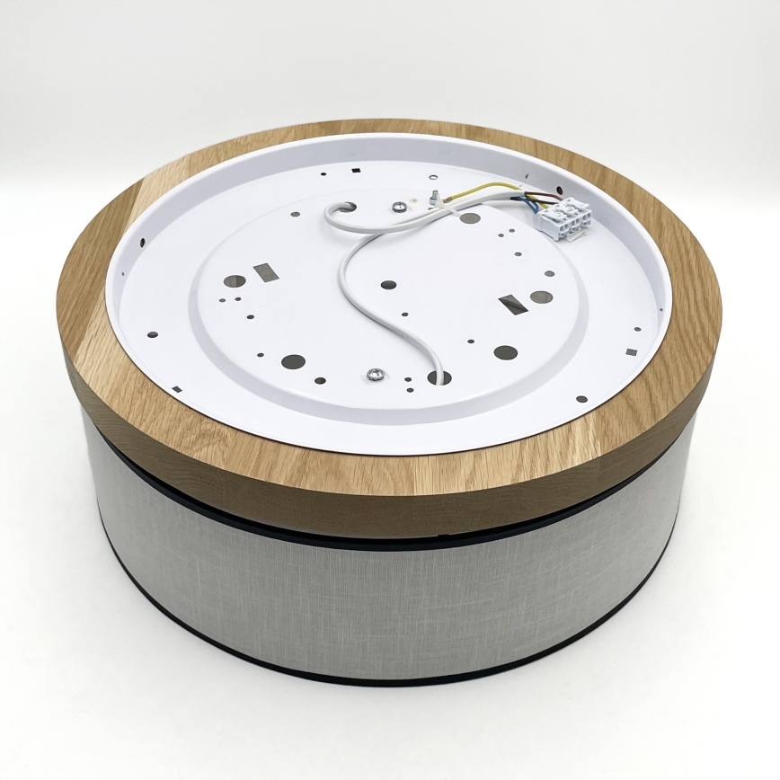 Brilagi - LED stropna svetiljka BELLADONNA 2xE27/15W/230V prečnika 40 cm bela/hrast