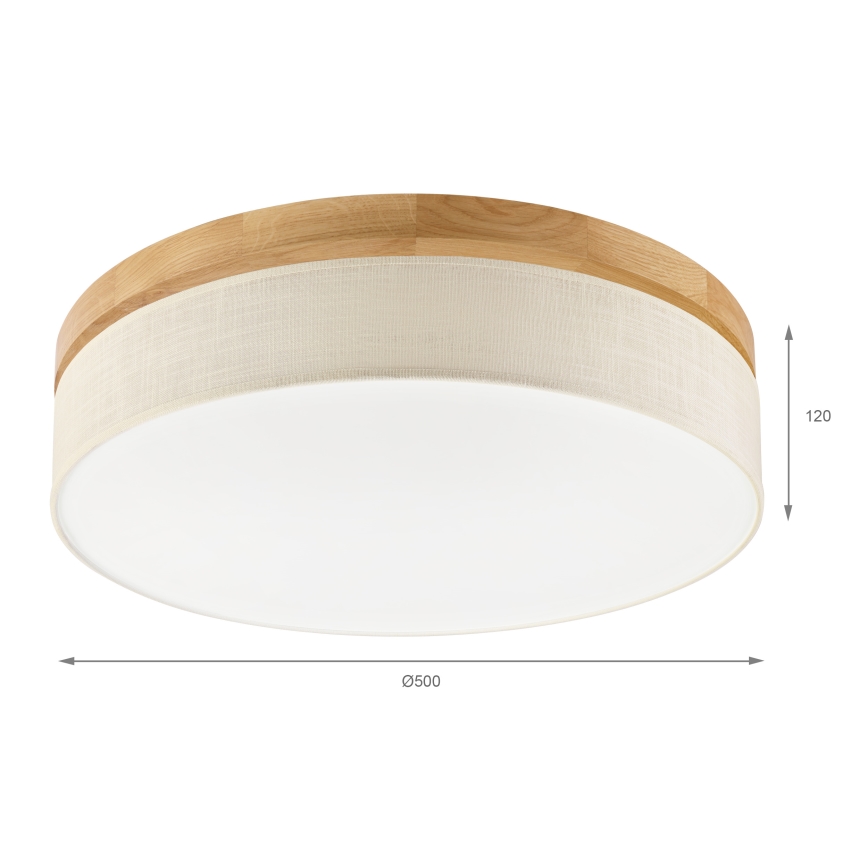 Brilagi - LED stropna svetiljka BELLADONNA LED/36W/230V prečnik 50 cm krem/hrast