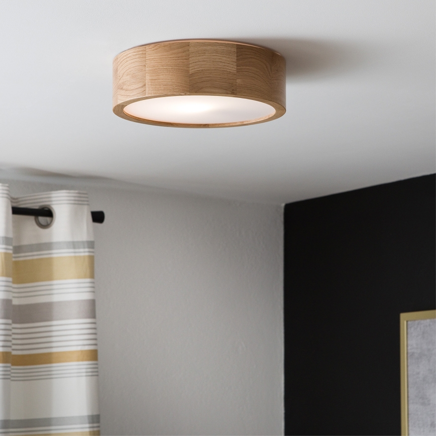 Brilagi - LED stropna svetiljka CARVALHO 1xE27/60W/230V hrast prečnika 27,5 cm