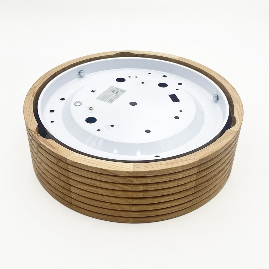 Brilagi - LED stropna svetiljka CARVALHO MODERN 1xE27/60W/230V, prečnik 27,5 cm, hrast