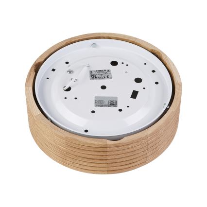 Brilagi - LED stropna svetiljka CARVALHO MODERN 1xE27/60W/230V, prečnik 27,5 cm, hrast