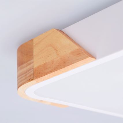 BRILAGI - LED stropna svetiljka PILANA LED/24W/230V hrast/bela 32x32 cm